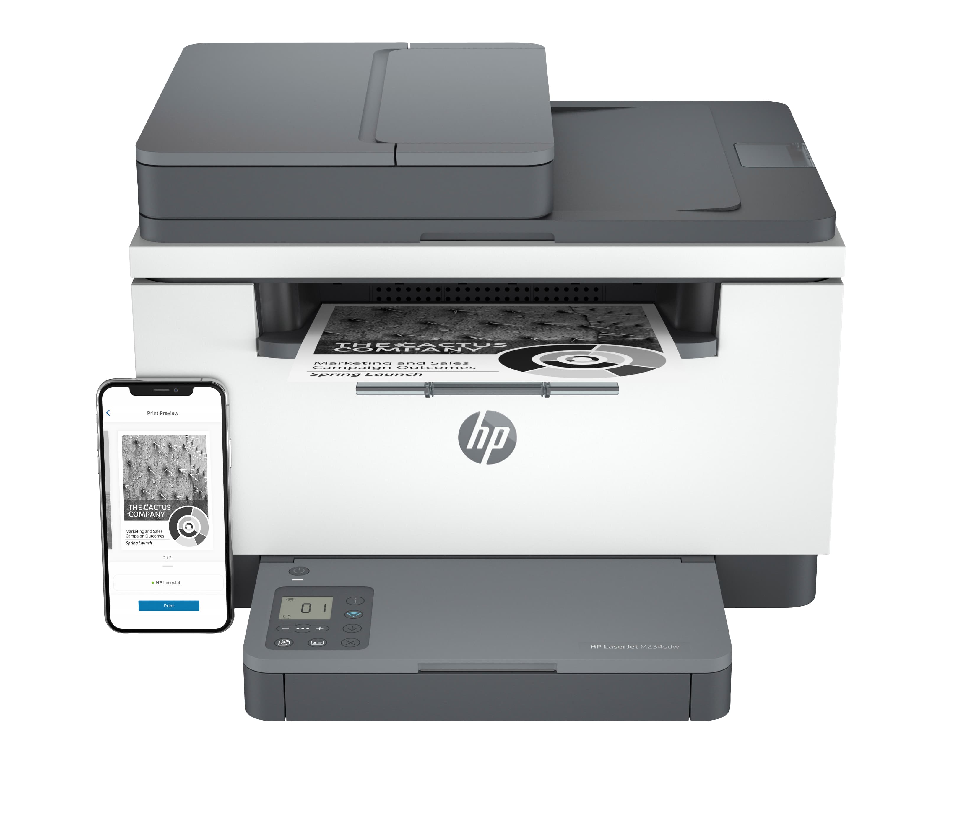 HP LaserJet M234sdw Wireless Multifunction Schwarzweiß Drucker, Kopierer, Scanner; Duplex