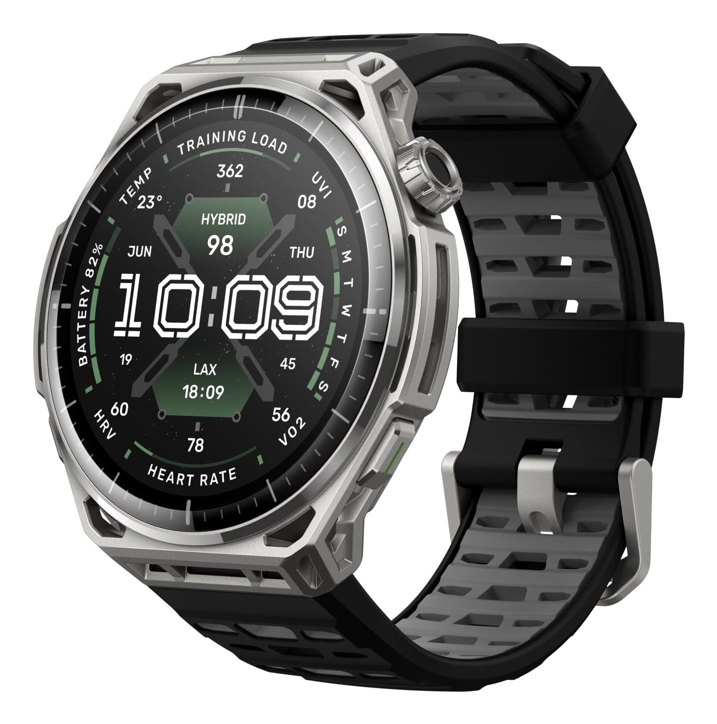 Amazfit Balance 3 3,81 cm (1.5") AMOLED 51 mm Digital 480 x 480 Pixel Touchscreen Edelstahl WLAN GPS