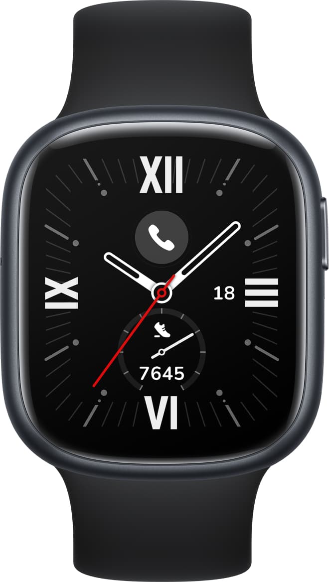 Honor Watch 4 4,45 cm (1.75") AMOLED 45.3 mm Digital 450 x 390 Pixel Touchscreen Schwarz GPS